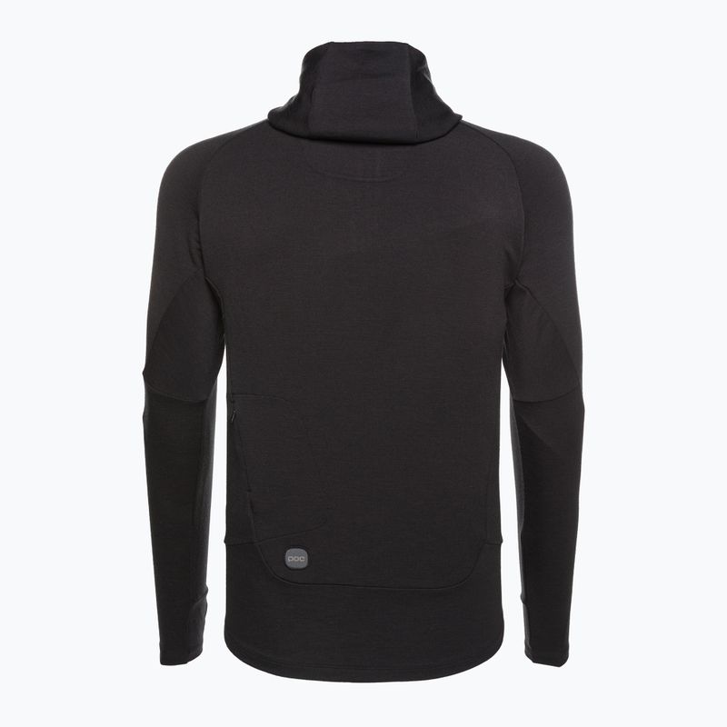 Pánská trekingová mikina POC Merino Zip Hood uranium black 3