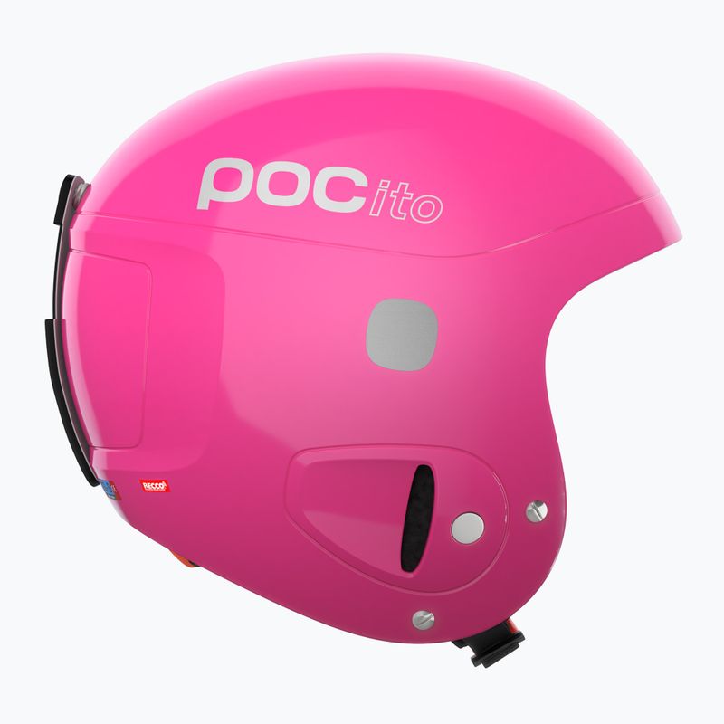 Dětská lyžařská helma POC POCito Skull fluorescent pink 3