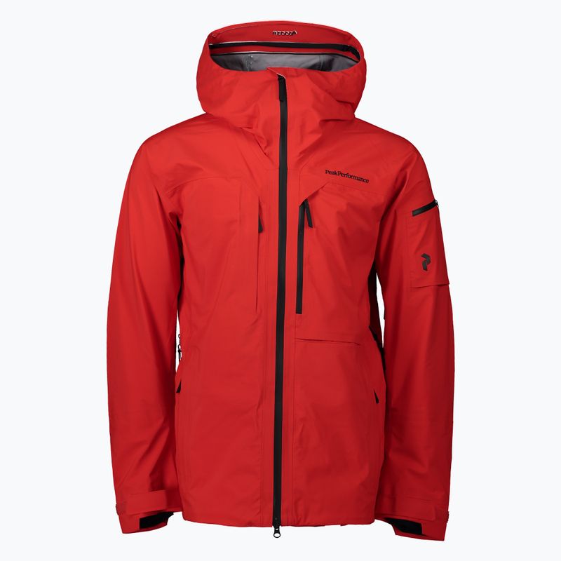 Pánská lyžařská bunda Peak Performance Alpine červená G76537010 2