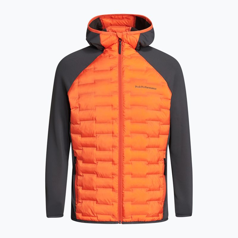 Pánská hybridní bunda Peak Performance Argon Hybrid Hood oranžová G76763040
