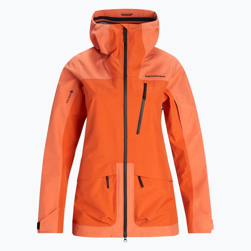 Dámská lyžařská bunda Peak Performance Vertical 3L oranžová  G76657060