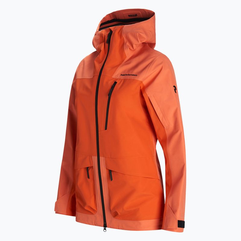 Dámská lyžařská bunda Peak Performance Vertical 3L oranžová  G76657060 3