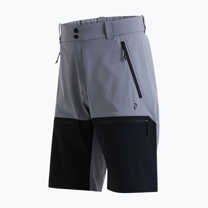 Pánské trekové kraťasy Peak Performance Stretch Trek černo-šedé G77541010 2