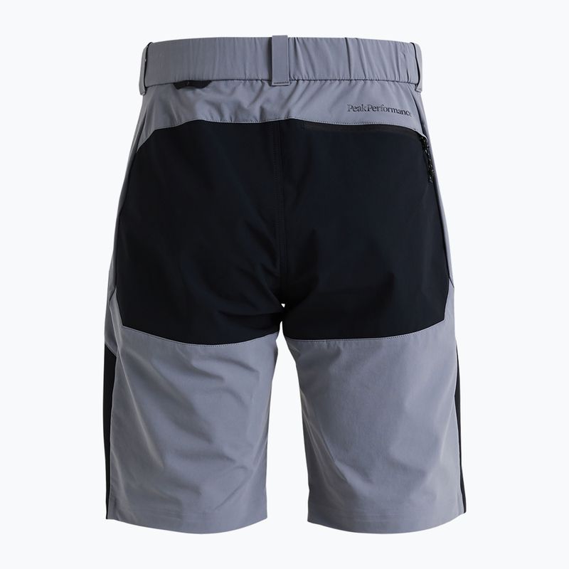 Pánské trekové kraťasy Peak Performance Stretch Trek černo-šedé G77541010 3