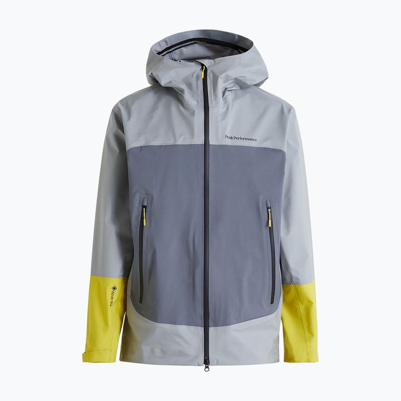 Pánská nepromokavá bunda Peak Performance Vislight Gore Tex Light šedá G77199050