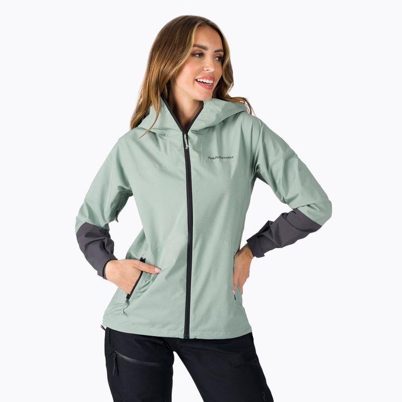 Dámská nepromokavá bunda Peak Performance Nightbreak zelená G77113070