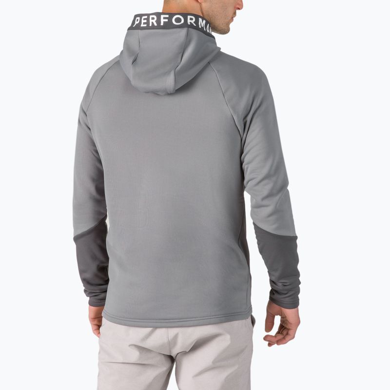 Pánská treková mikina Peak Performance Rider Zip Hood šedá G77244080 3