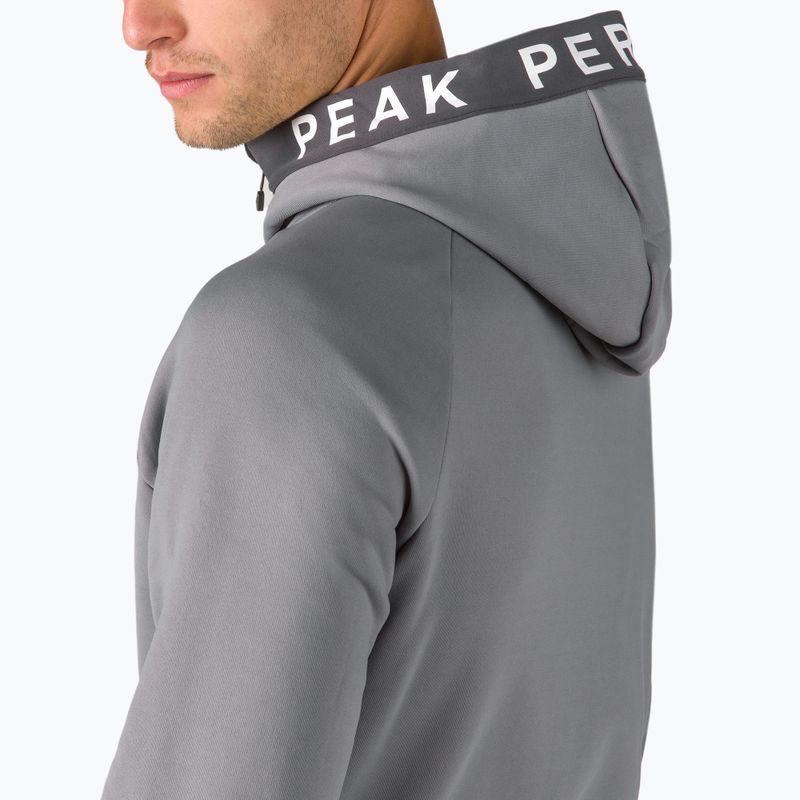 Pánská treková mikina Peak Performance Rider Zip Hood šedá G77244080 4