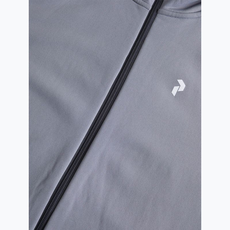 Pánská treková mikina Peak Performance Rider Zip Hood šedá G77244080 9