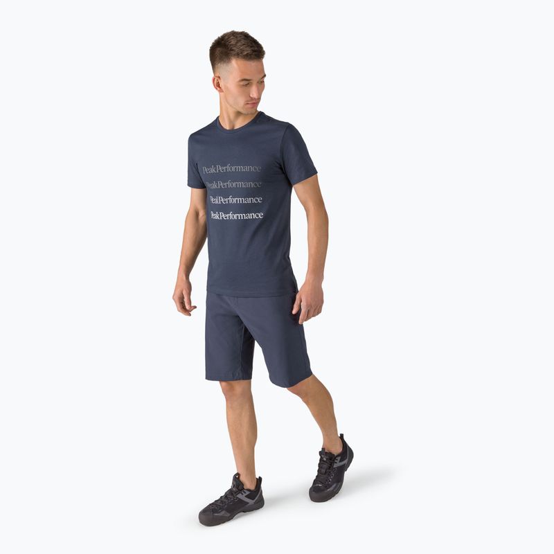 Pánské trekingové tričko Peak Performance Ground Tee tmavě modré G77284030 2