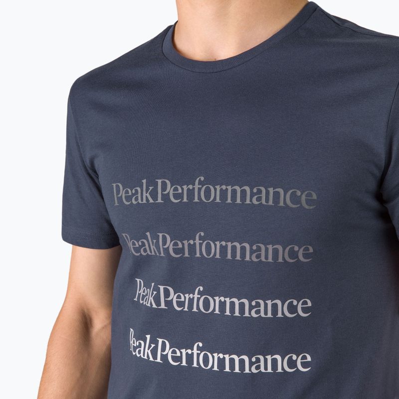 Pánské trekingové tričko Peak Performance Ground Tee tmavě modré G77284030 4