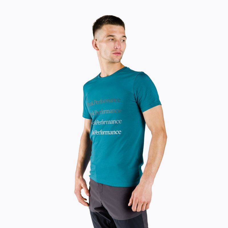 Pánské trekingové tričko Peak Performance Ground Tee modré G77284160