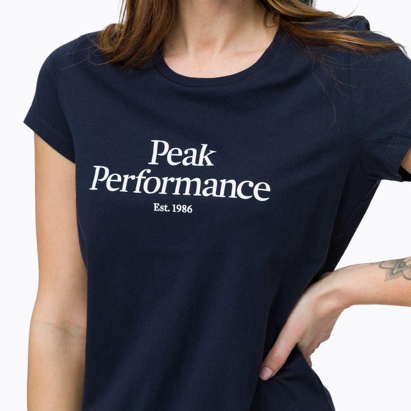 Dámské trekingové tričko Peak Performance Original Tee tmavě modré G77280020 4