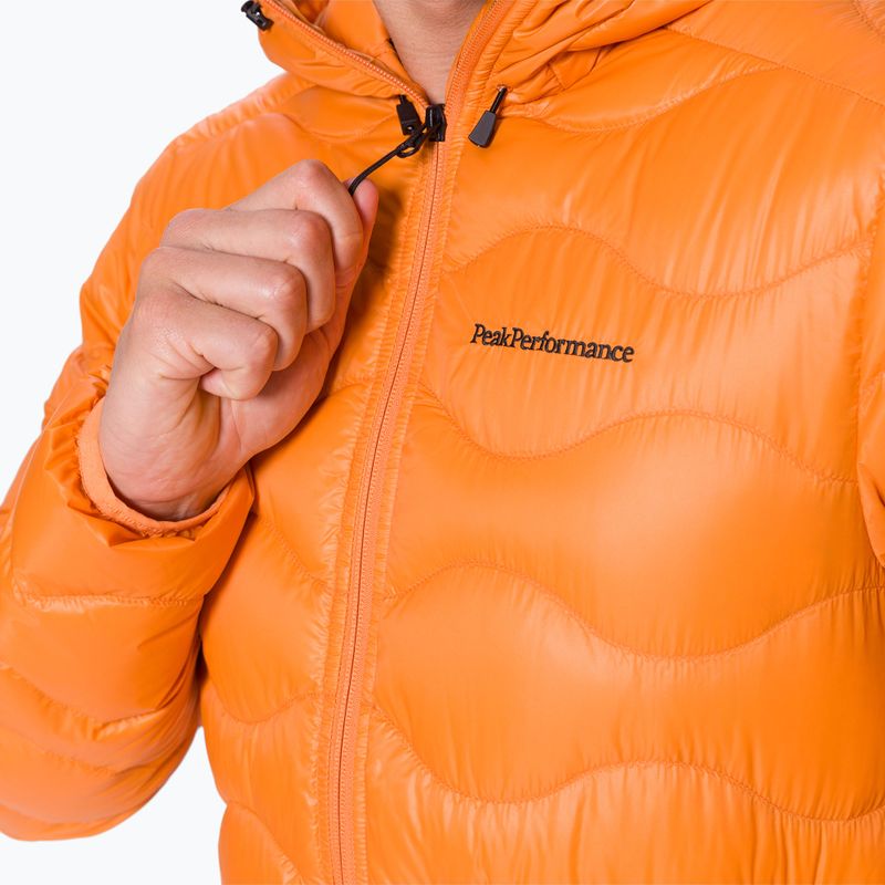 Pánská péřová bunda Peak Performance Helium Down Hood oranžová G77243110 4