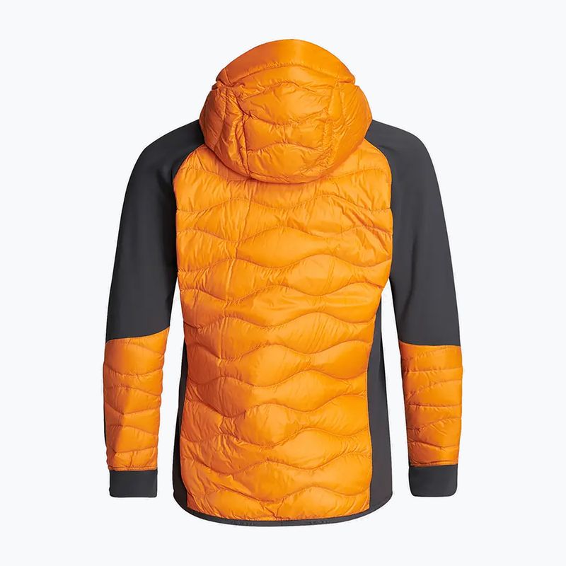 Pánská hybridní bunda Peak Performance Helium Down Hybrid Hood oranžová G77227100 3