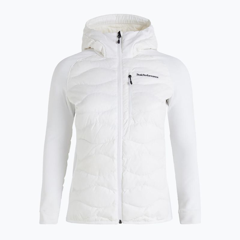 Dámská bunda Peak Performance Helium Down Hybrid Hood Jacket White G77848100