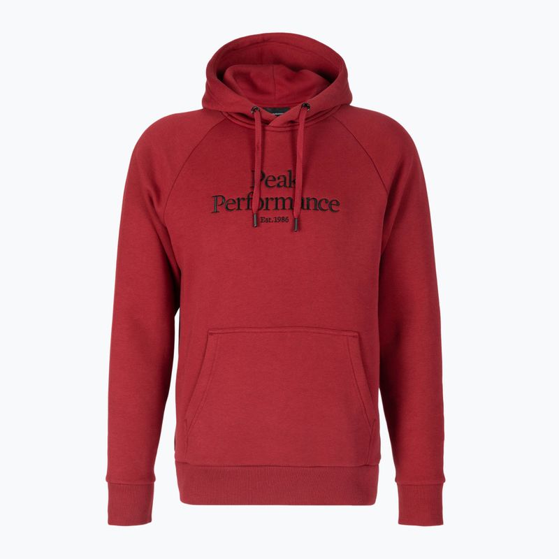 Pánská trekingová mikina Peak Performance Original Hood červená G77756330