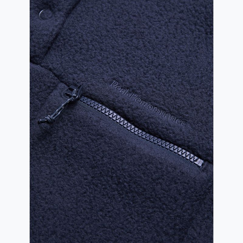 Dámská mikina  Peak Performance Fleece W Fleece Snap T-Neck 2N3 neck 6