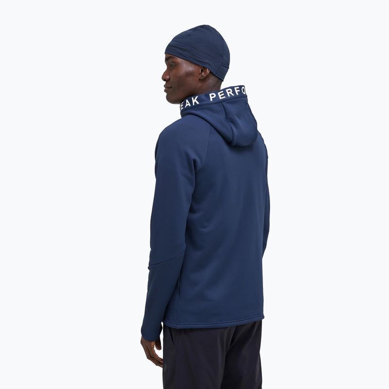 Pánská treková mikina Peak Performance Rider Zip Hood námořnictvo G78833030 2