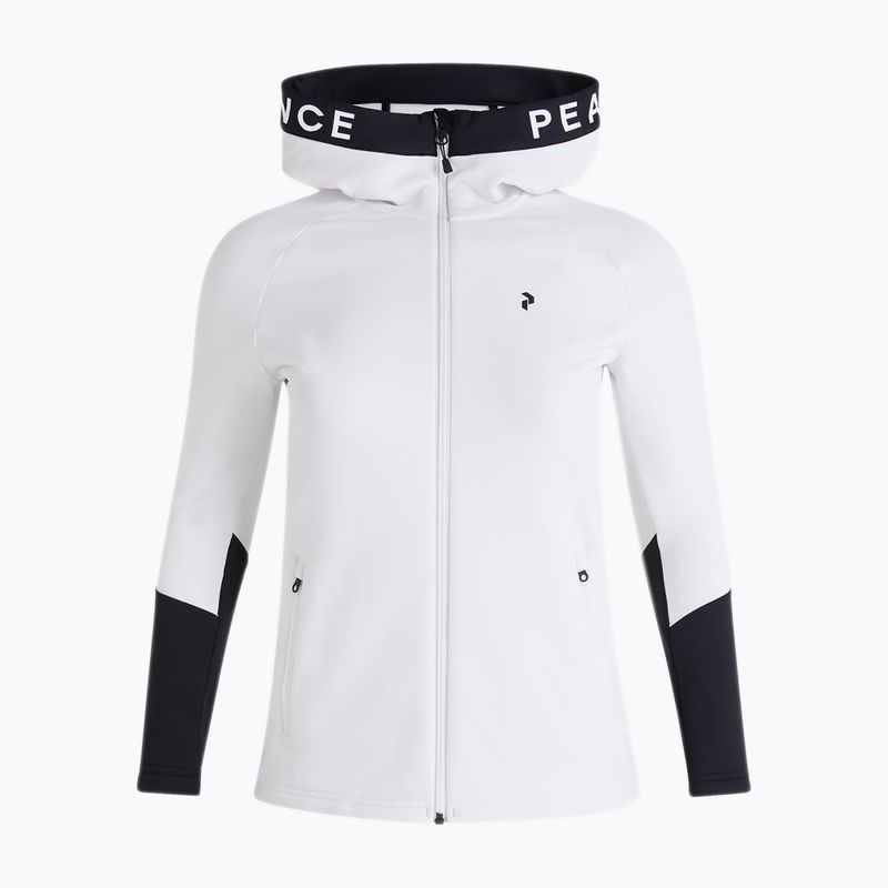 Dámská cyklistická mikina Peak Performance Rider Zip Hood bílý-černá G78834020