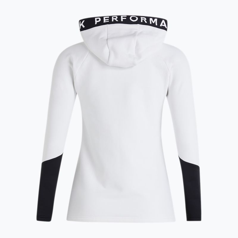 Dámská cyklistická mikina Peak Performance Rider Zip Hood bílý-černá G78834020 2