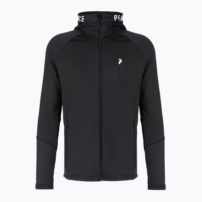 Pánská trekingová mikina Peak Performance Rider Zip Hood černá G78833040