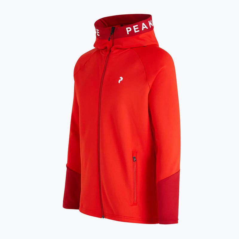Pánská trekingová mikina Peak Performance Rider Zip Hood červená G78833010 2