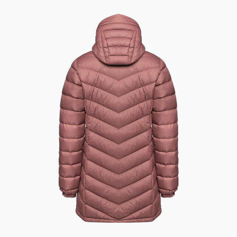 Dámská péřová bunda Peak Performance Frost Down Parka hnědá G77895060 2