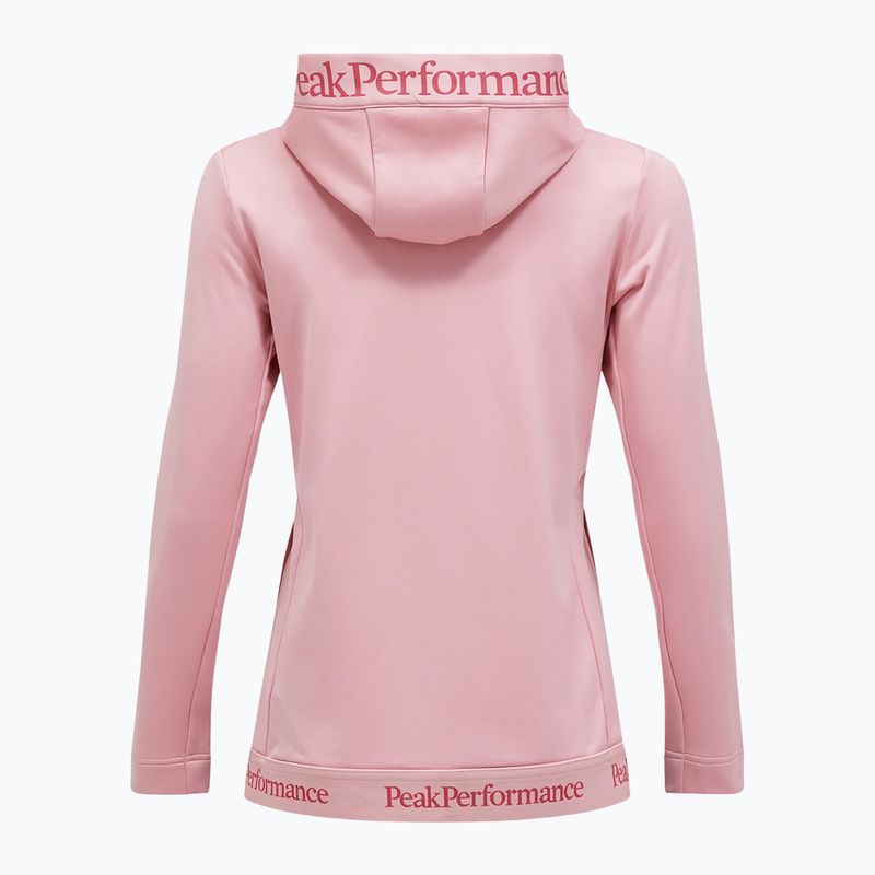 Dámská mikina  Peak Performance Rider Tech Zip Hood warm blush 5