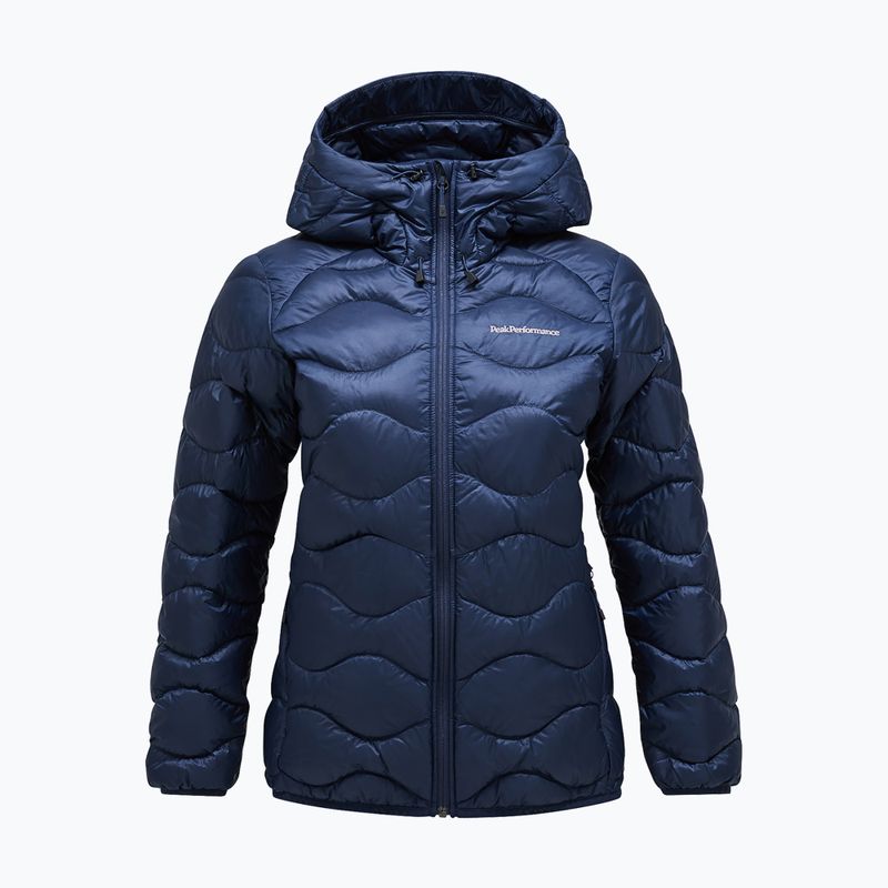 Dámská péřová bunda Peak Performance Helium Down Hood blue shadow 4