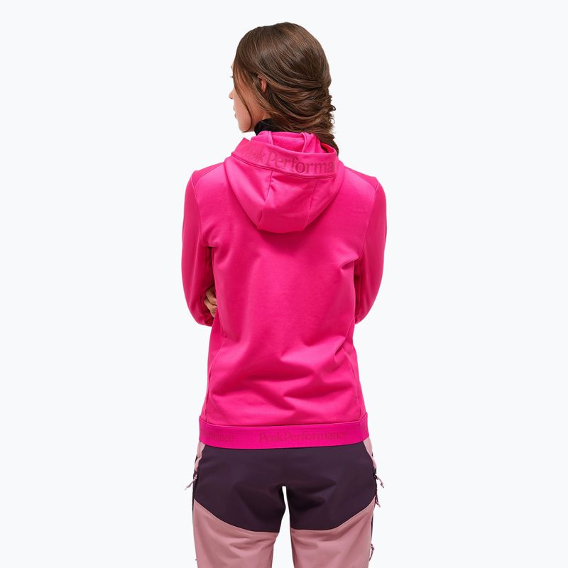 Dámská mikina  Peak Performance Rider Tech Zip Hood beetroot purple 3