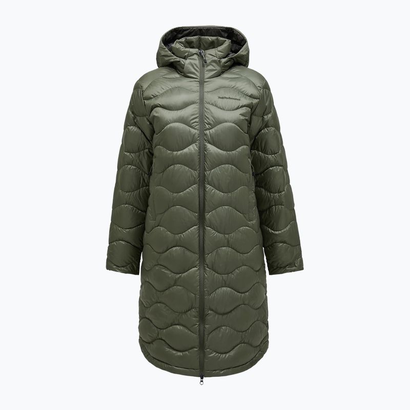 Dámský péřový kabát Peak Performance Helium Down Coat pine needle/olive extreme 7