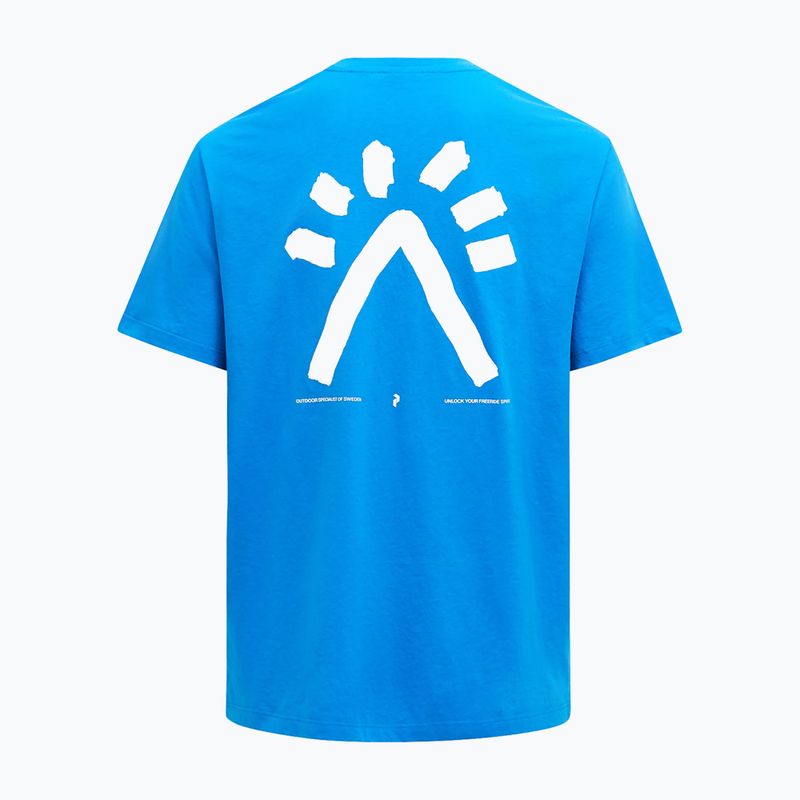 Pánské tričko Peak Performance Explore Graphic brilliant blue 4