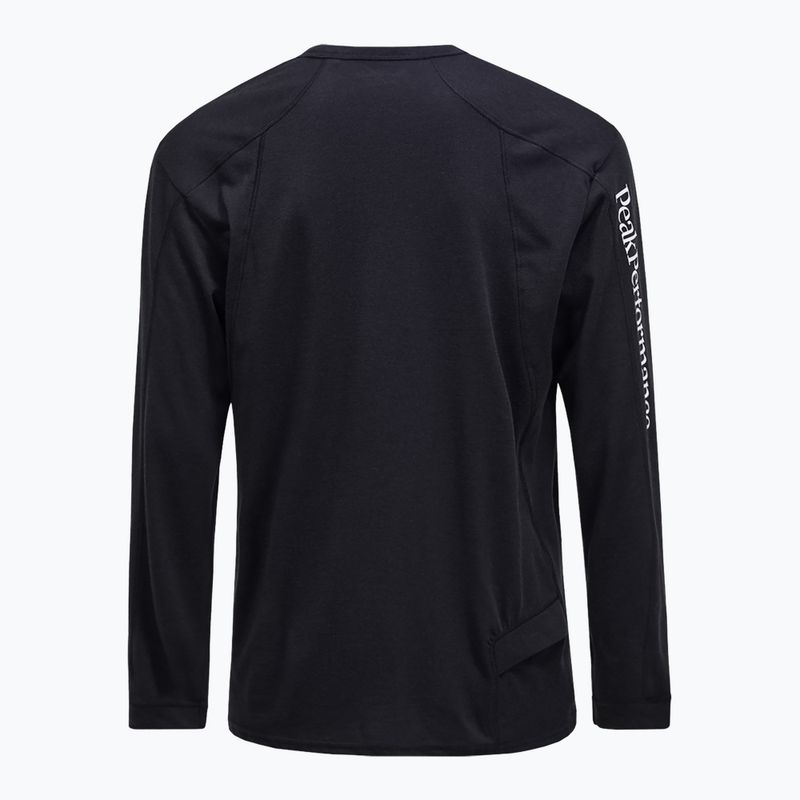 Pánské tričko Longsleeve Peak Performance Trail Wool Blend black 2