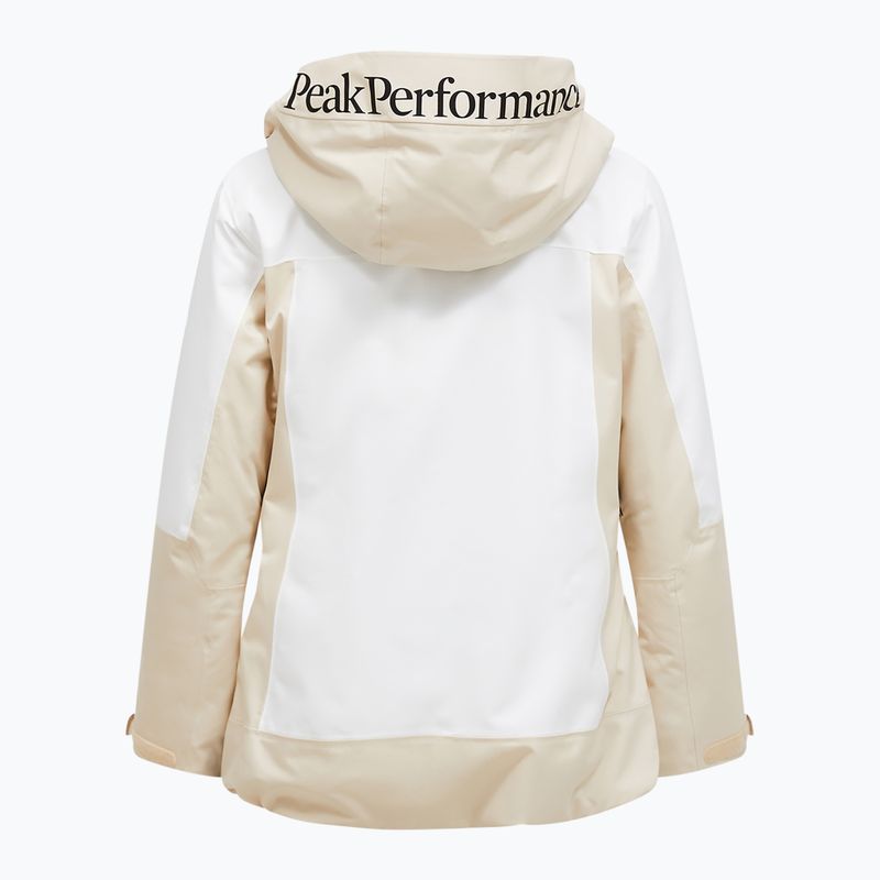 Dámská lyžařská bunda Perak Performance Rider Tech Insulated sand fog/off white 7