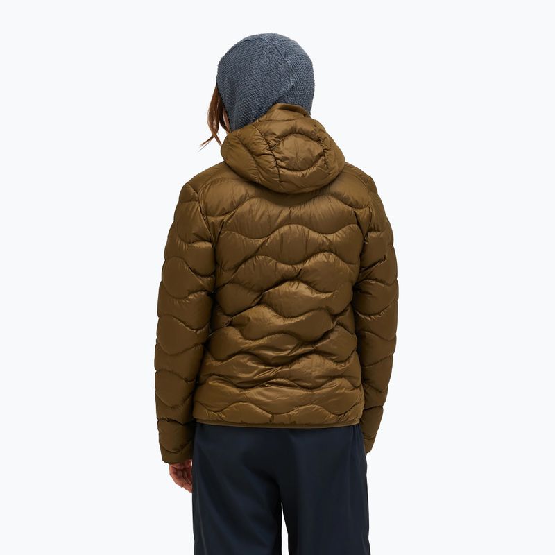 Dámská péřová bunda Peak Performance Helium Down Hood meadow moss/sierra sand 3