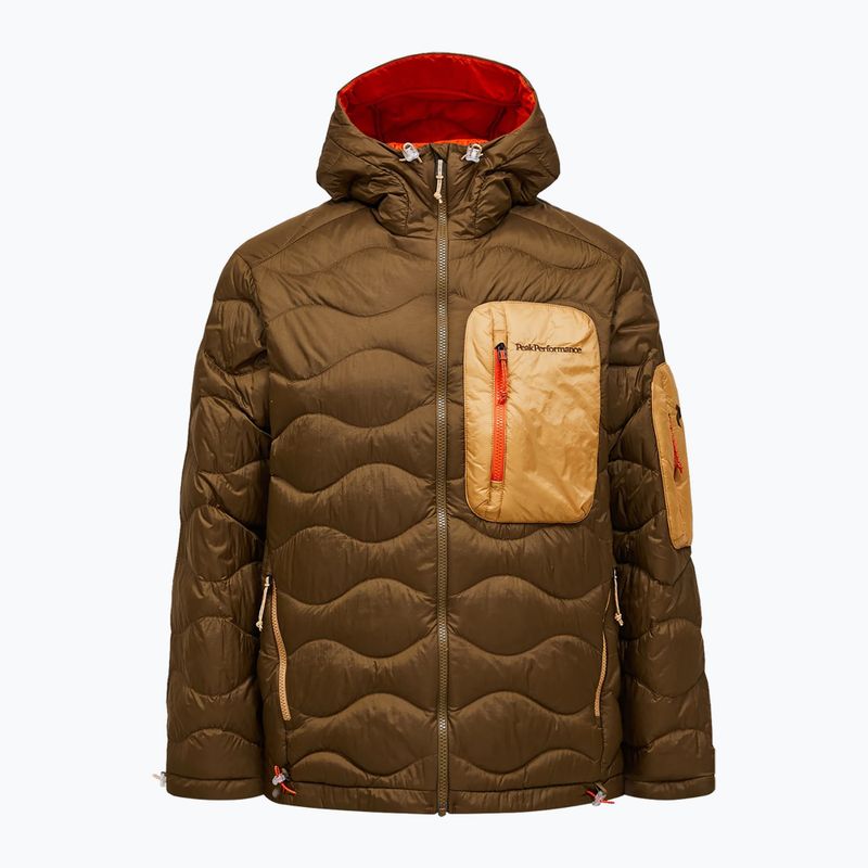 Pánská péřová bunda Peak Performance Helium Utility Down meadow moss/sierra sand 7