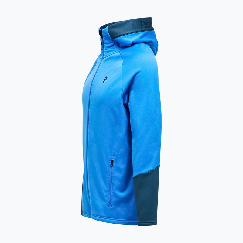 Pánská mikina Peak Performance Rider Essentials Zip Hood Azure Ascent/Mountain Lake 3