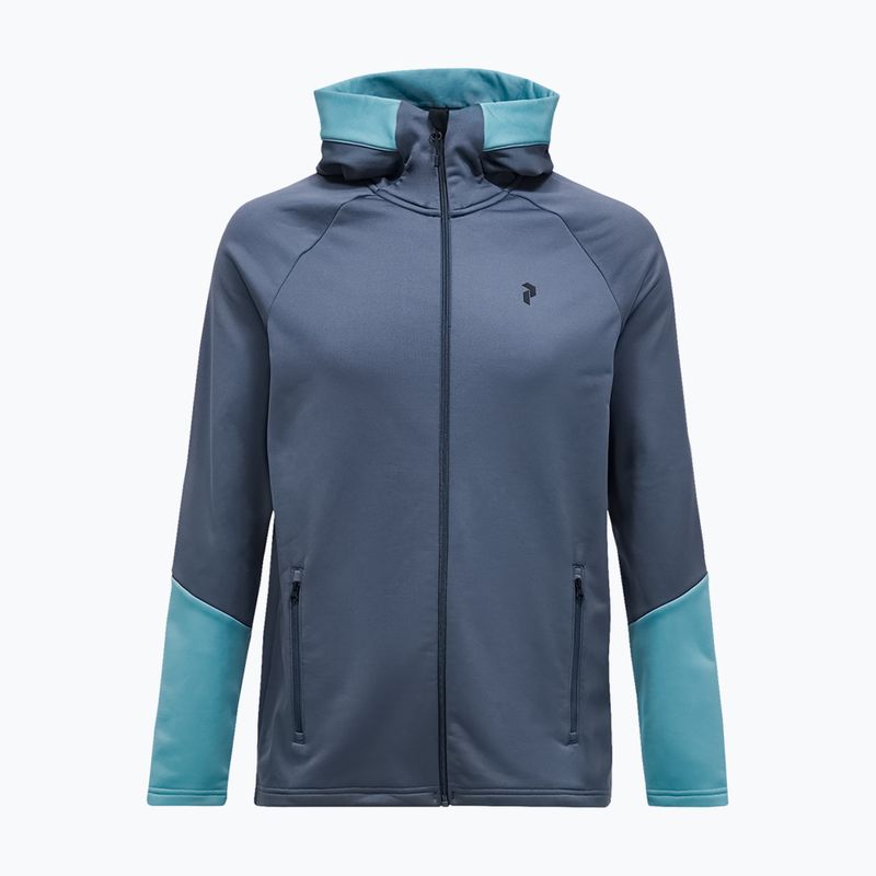 Pánská mikina Peak Performance Rider Essentials Zip Hood Mountain Mist/Deluded Vision