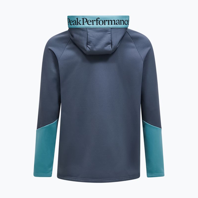 Pánská mikina Peak Performance Rider Essentials Zip Hood Mountain Mist/Deluded Vision 2