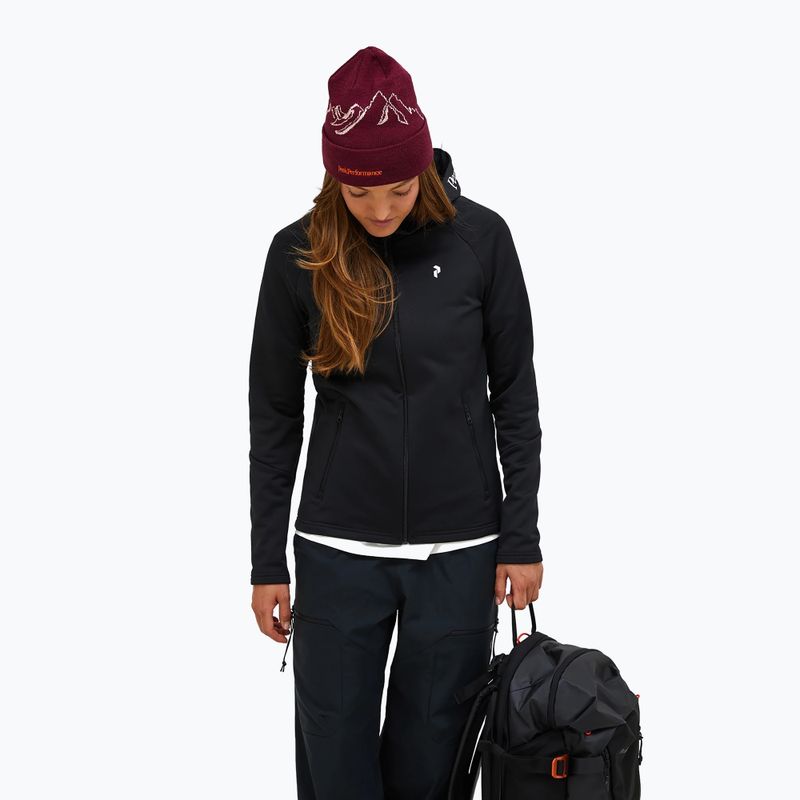 Dámská mikina Peak Performance Rider Essentials Zip Hood black/black 4