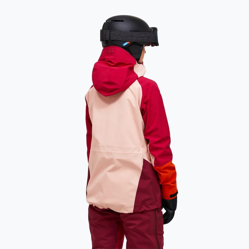 Dámská lyžařská bunda Peak Performance Visilight GTX C-Knit 3L tech burgundy/peach fuzz 3