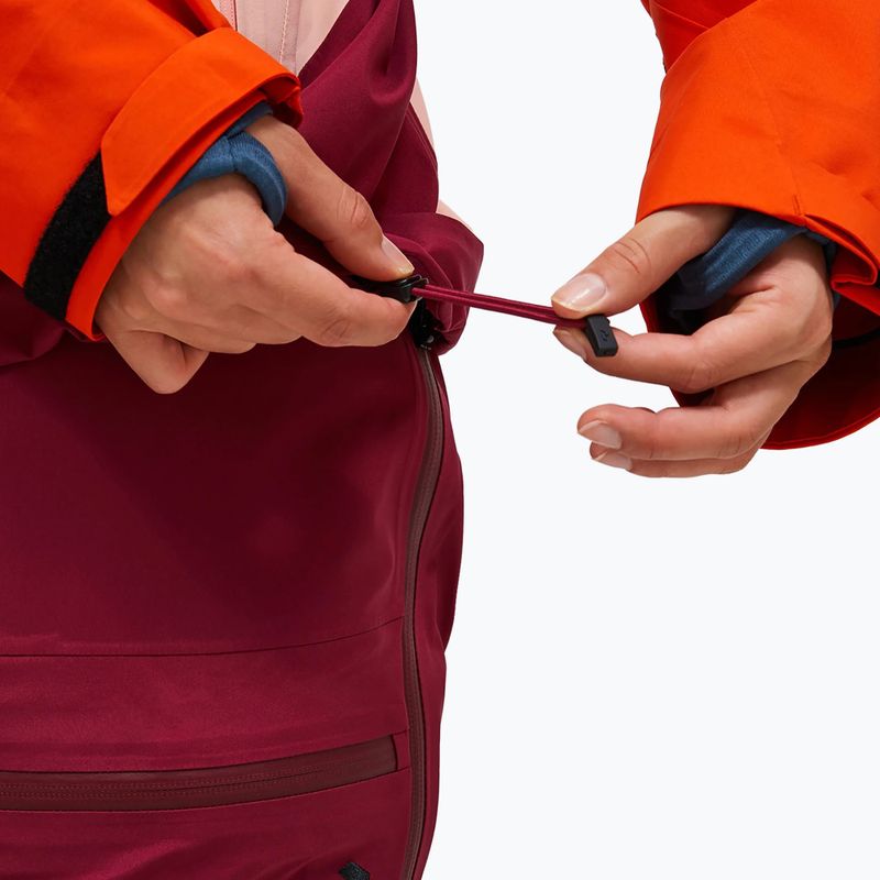 Dámská lyžařská bunda Peak Performance Visilight GTX C-Knit 3L tech burgundy/peach fuzz 5