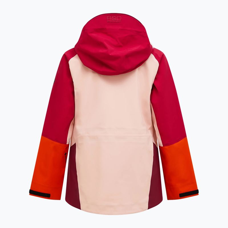 Dámská lyžařská bunda Peak Performance Visilight GTX C-Knit 3L tech burgundy/peach fuzz 8
