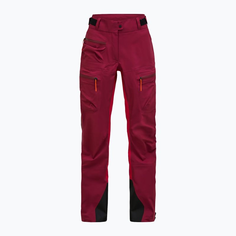 Dámské lyžařské kalhoty Peak Performance Vislight GTX C-Knit 3L vertical zenith/tech burgundy 6