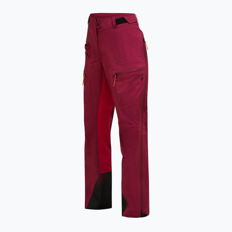 Dámské lyžařské kalhoty Peak Performance Vislight GTX C-Knit 3L vertical zenith/tech burgundy 8