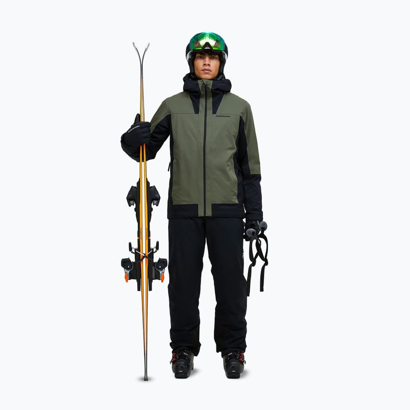 Pánská lyžařská bunda Peak Performance Rider Tech Insulated pine needle/black 2