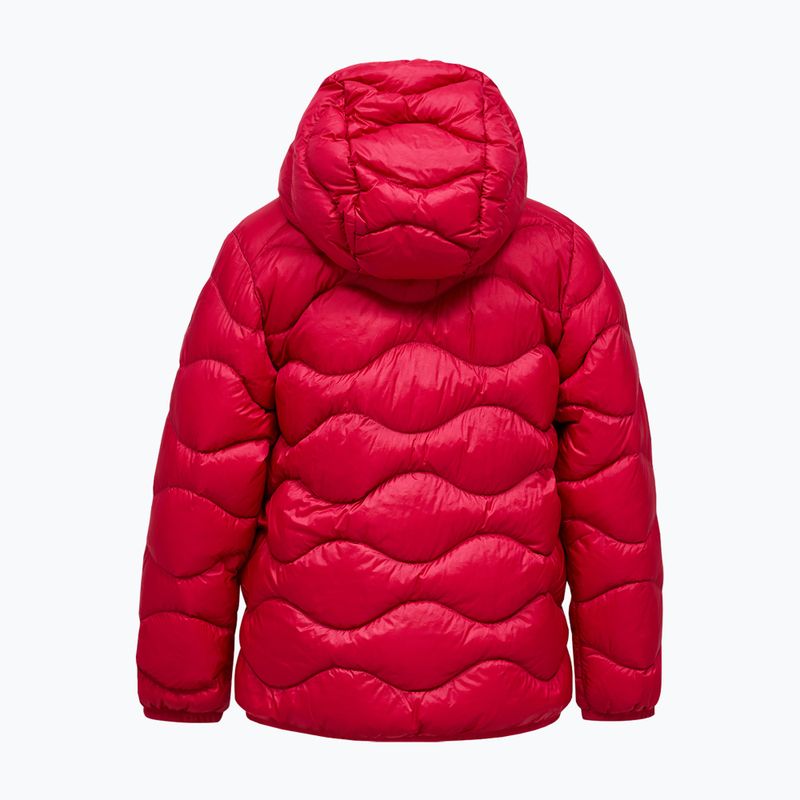 Dětská péřová bunda Peak Performance Helium Down Hood Jacket Tech Burgundy/Vertical Zenith 2