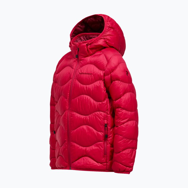 Dětská péřová bunda Peak Performance Helium Down Hood Jacket Tech Burgundy/Vertical Zenith 3