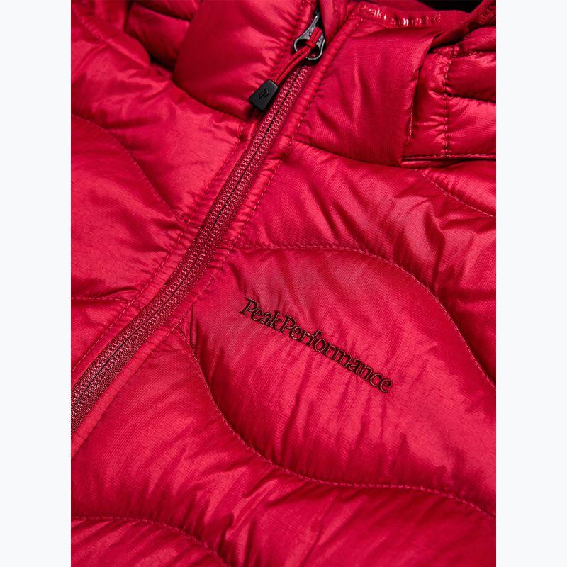 Dětská péřová bunda Peak Performance Helium Down Hood Jacket Tech Burgundy/Vertical Zenith 4